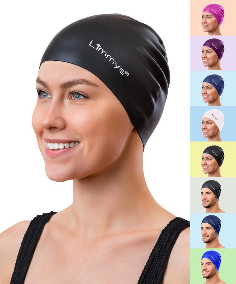 Limmys Premium Swim Cap for Adults – Soft Silicone Swimming Cap for Women & Men – Comfortable, Streamlined Fit, Chlorine Resistant & Hypoallergenic – Trusted by Swimmers Worldwide - Image 1